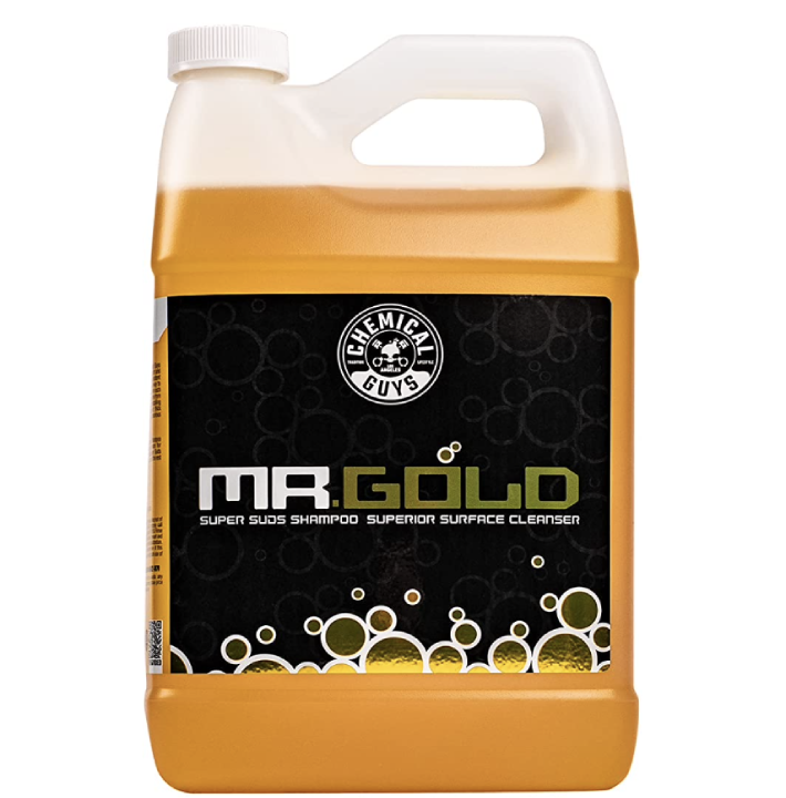 Chemical Guys CWS213 Mr. Gold Savon moussant pour lave-auto 1 gallon, parfum Pina Colada