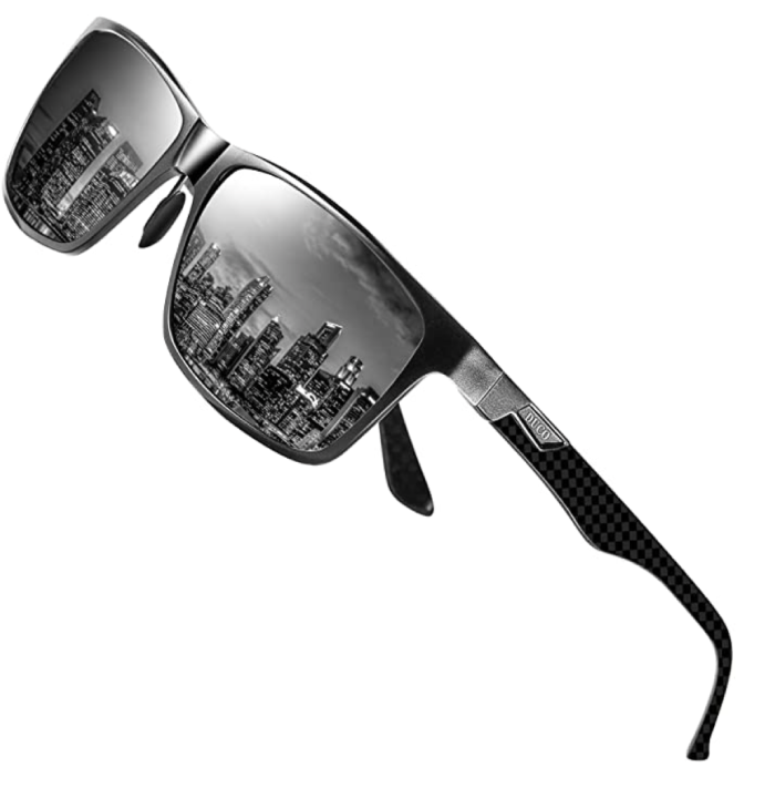 Duco Men's Luxury Carbon Fiber Temple Polarized Sunglasses (+ 10 colors)