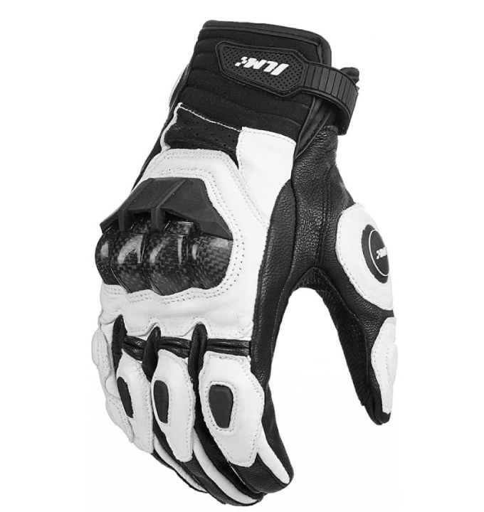 ILM Air Flow Leather Motorcycle Gloves Touchscreen