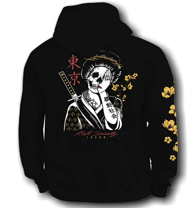 Riot Society Graphic or Embroidered Hoodie Hooded Sweatshirt (+3 color)