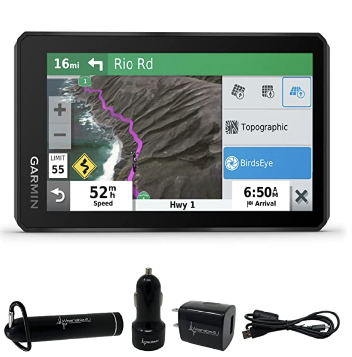 Garmin Zumo XT, navigatore GPS da moto per tutti i terreni, 5,5" con pacchetto di alimentazione Wearable4U