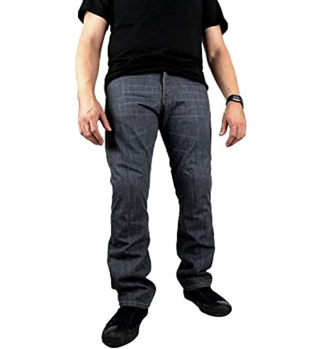 AGVSPORT Hombres Moto Armadura de Protección CE Nivel 2 Super Aleación Jeans