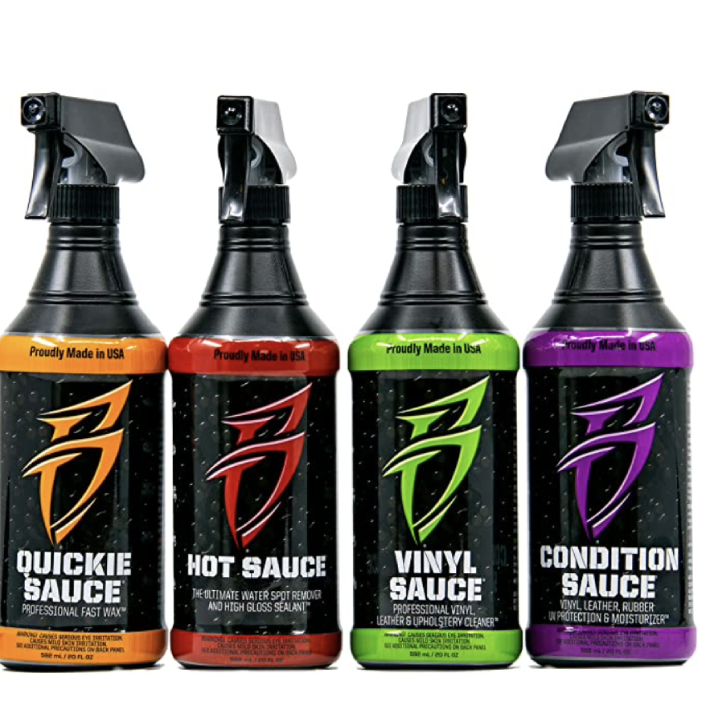 Bling Sauce Cleaning_Detailing Kit for Cars, Boats, RV, Motorcycles-4-Pack