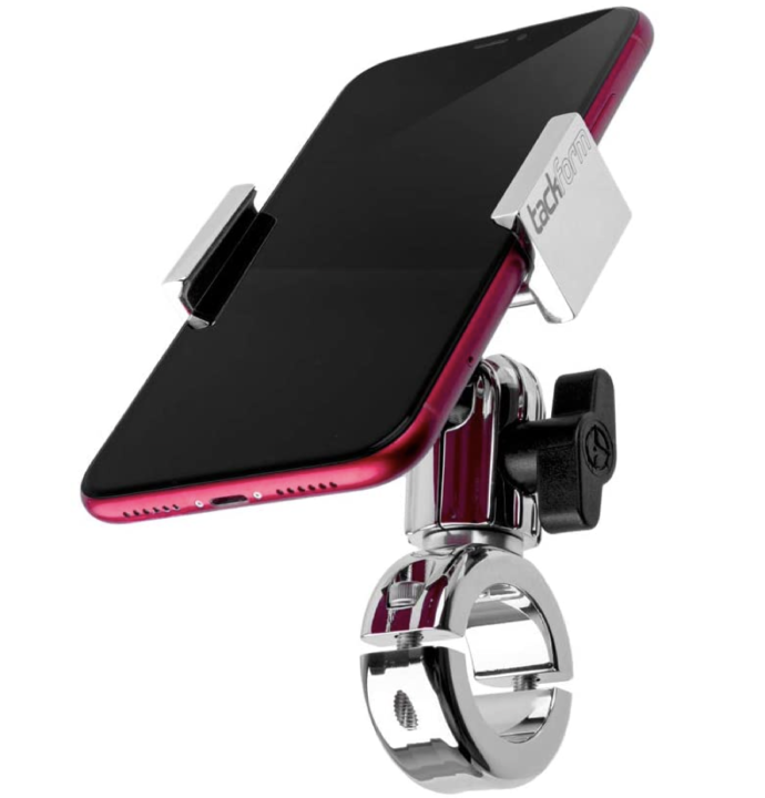 Chrome Motorcycle Mount for Phone - by TACKFORM [Enduro Series] - NO Slings Needed