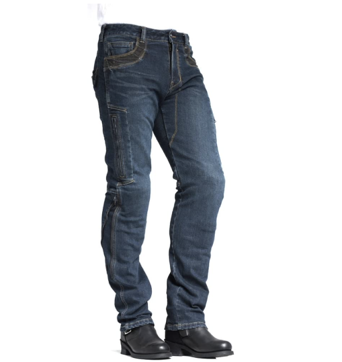 MAXLER JEAN Biker Jeans für Männer - Slim Straight Fit