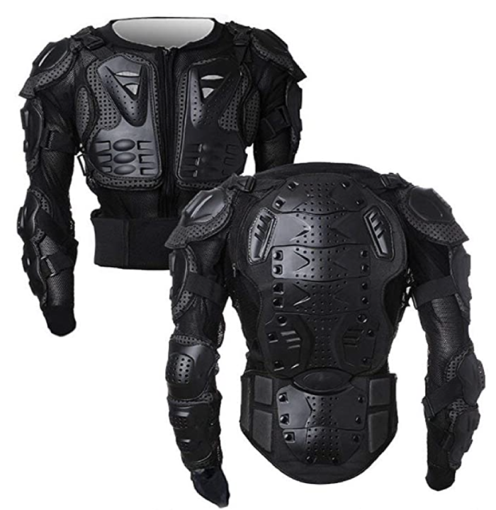 Armure de protection de la poitrine, du dos et de la colonne vertébrale pour motocyclette