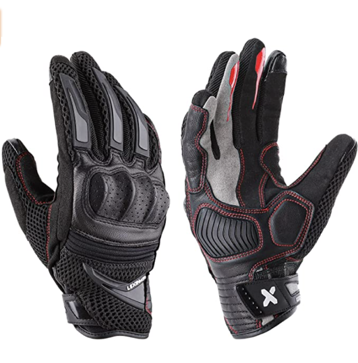 LEXIN Motorcycle Gloves for Men, Breathable Motorbike Summer Gloves, Touch Screen