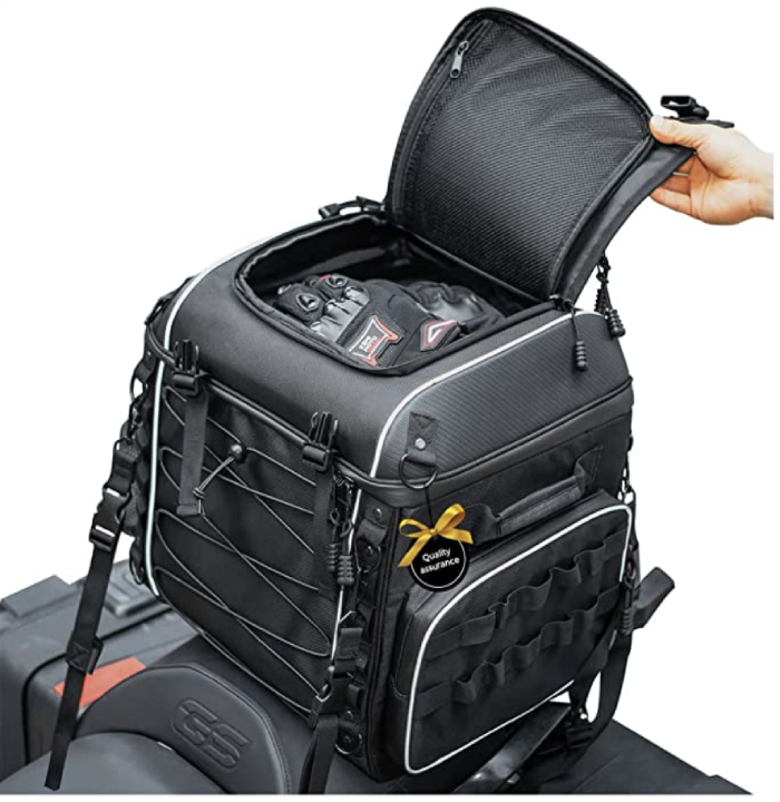 Bagages de voyage pour motocyclette, sac à queue de motocyclette, sac à dos de siège pour Softail Sportster.
