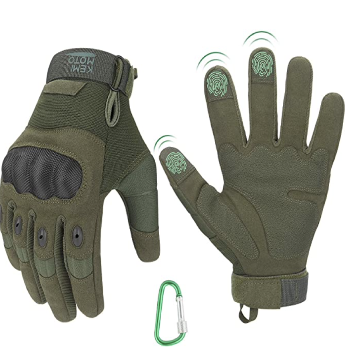 Tactical Gloves, Touchscreen Military Gloves with Hard Knuckle