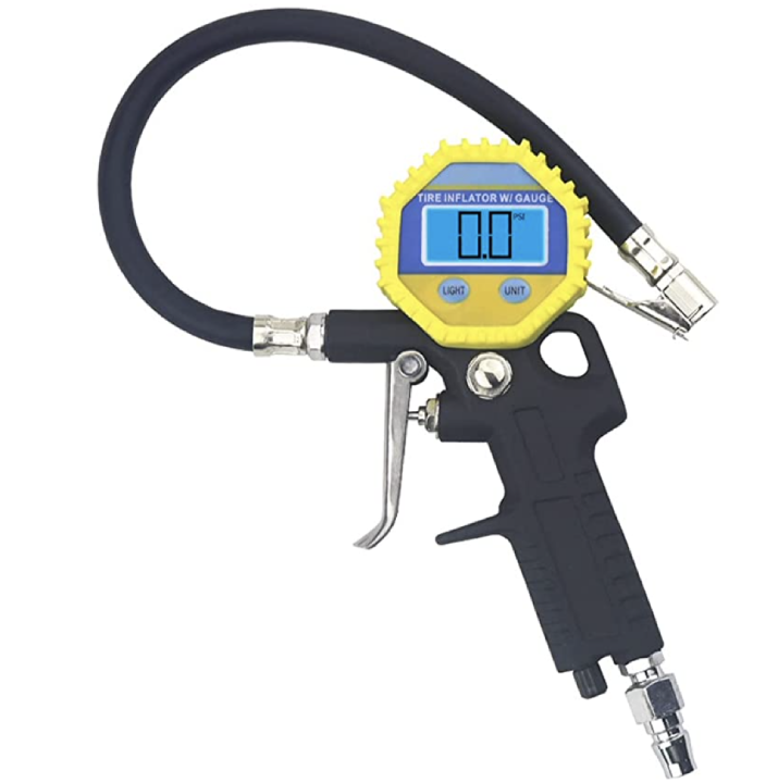ZZABC LTTYJCGJ Medidor digital de presión de neumáticos para inflar y desinflar Herramientas de reparación de neumáticos Pistola de presión de alta precisión