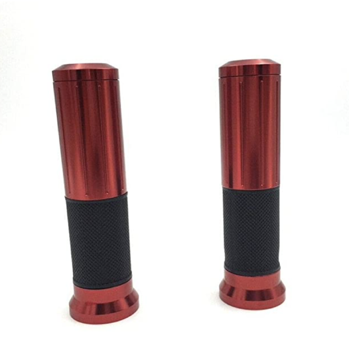7_8 Red Anti-Skid Rubber Handbar Grips for Ninja 250 ZX10 ZX12 Z750 ER