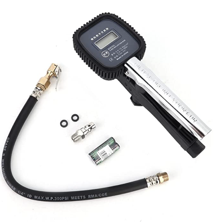 Manómetro digital de presión de neumáticos inflados desinflados herramienta de reparación de monitoreo 5-145 PSI 0.4-10.0 Bar