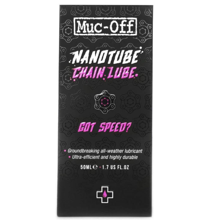 Muc Off Nanotube Chain Lube, 50 Millilitros - Lubricante de Cadena de Bicicleta Ultra-Eficaz y Altamente Duradero