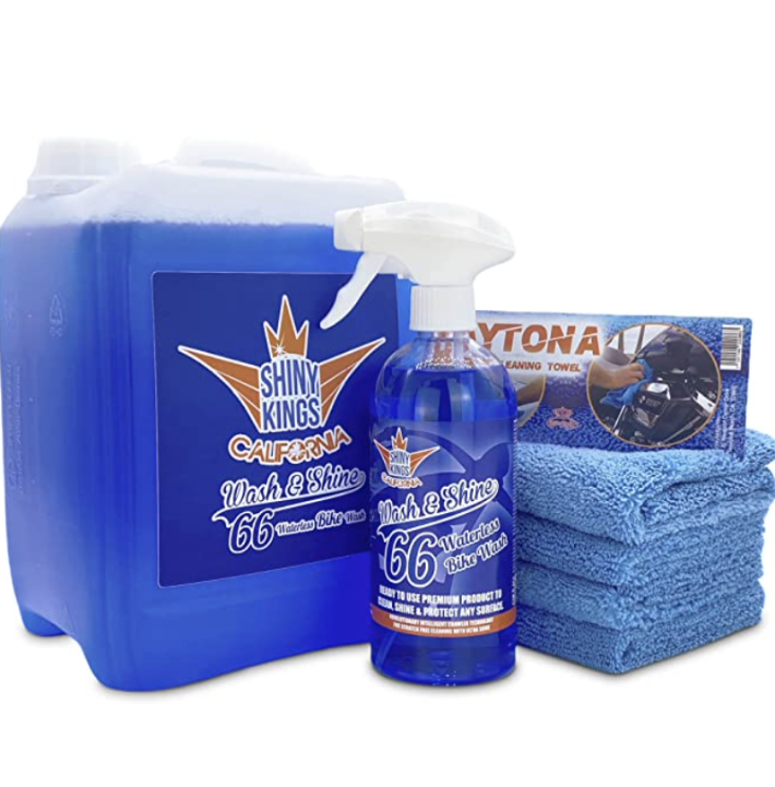 Motorcycle Cleaner Wash&Shine 66 | WATERLESS Motorcycle Wash with Ultra Shine Effect